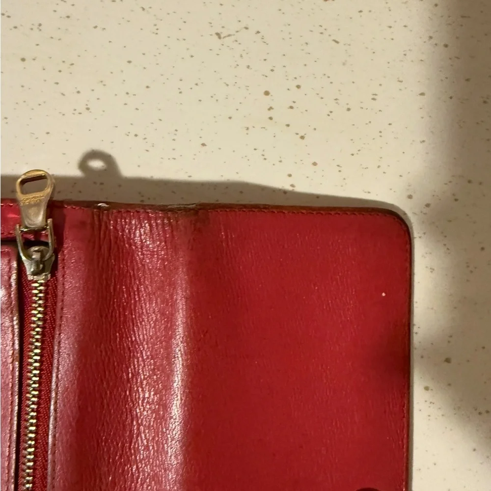 Loewe Cherry Red Leather Wallet - Picture 9 of 15